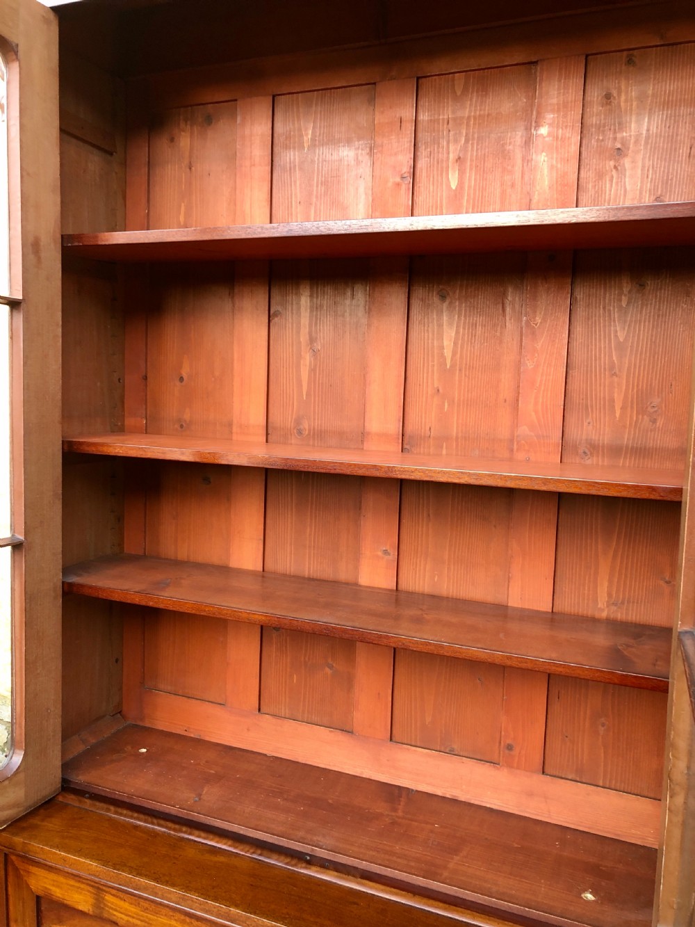 Early Victorian Mahogany Secretaire Bookcase View IX