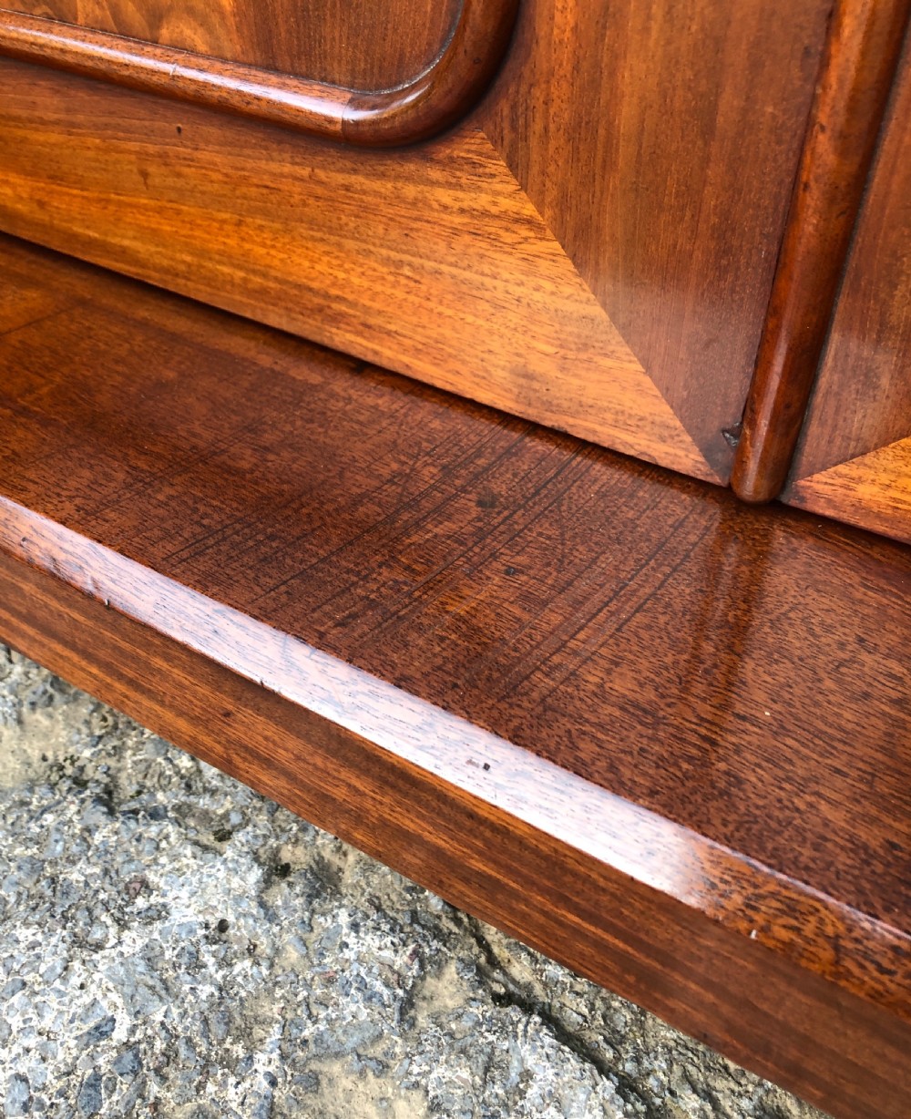 Early Victorian Mahogany Secretaire Bookcase View XIII