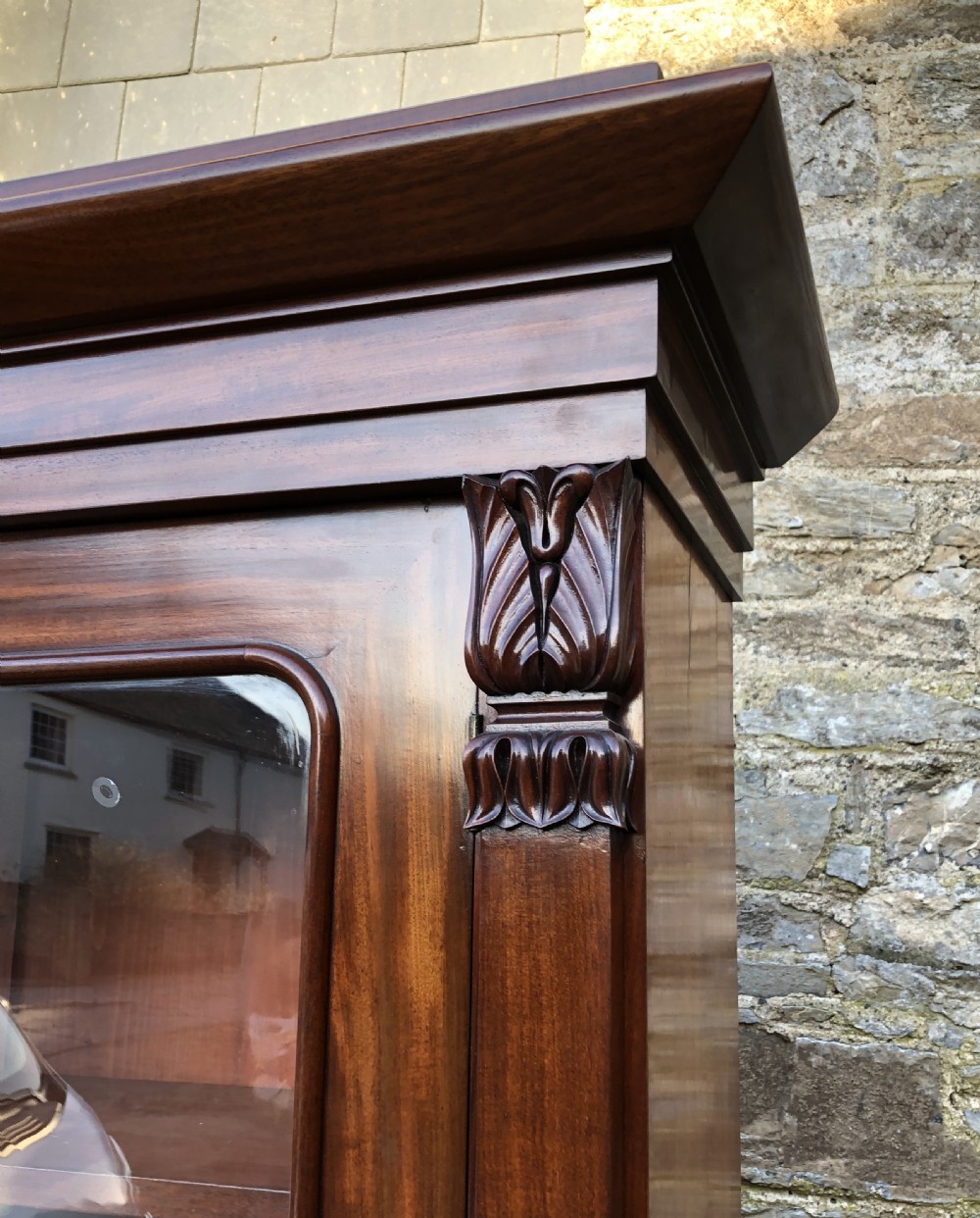 Early Victorian Mahogany Secretaire Bookcase View XIX