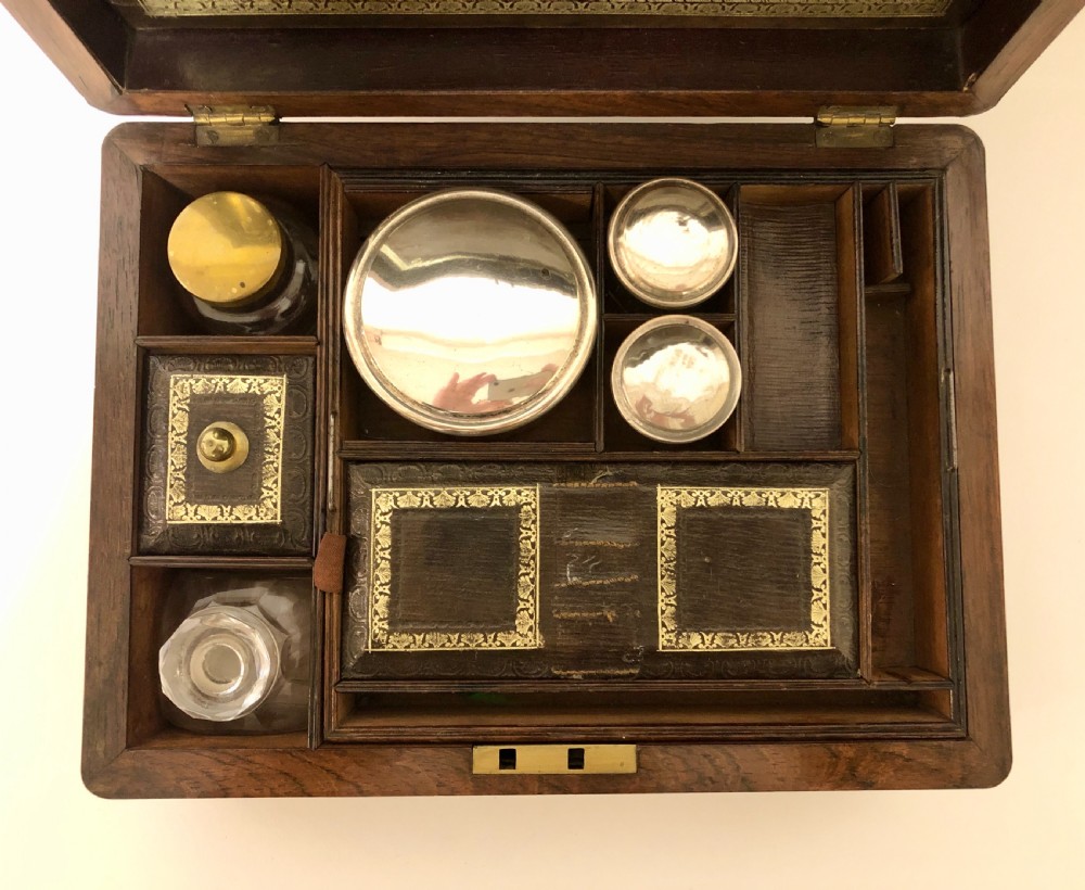 Antique Victorian Fitted Vanity Dressing Box View VIII