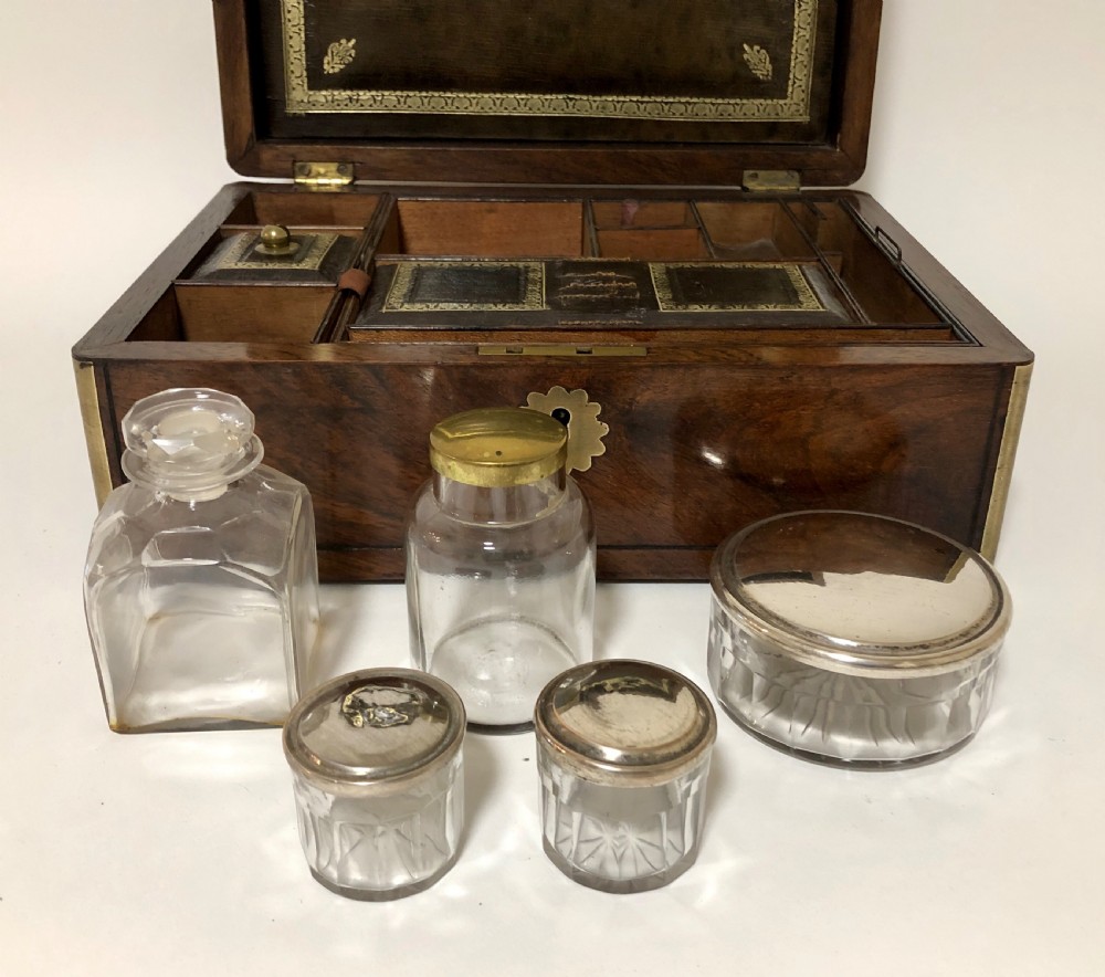 Antique Victorian Fitted Vanity Dressing Box View X