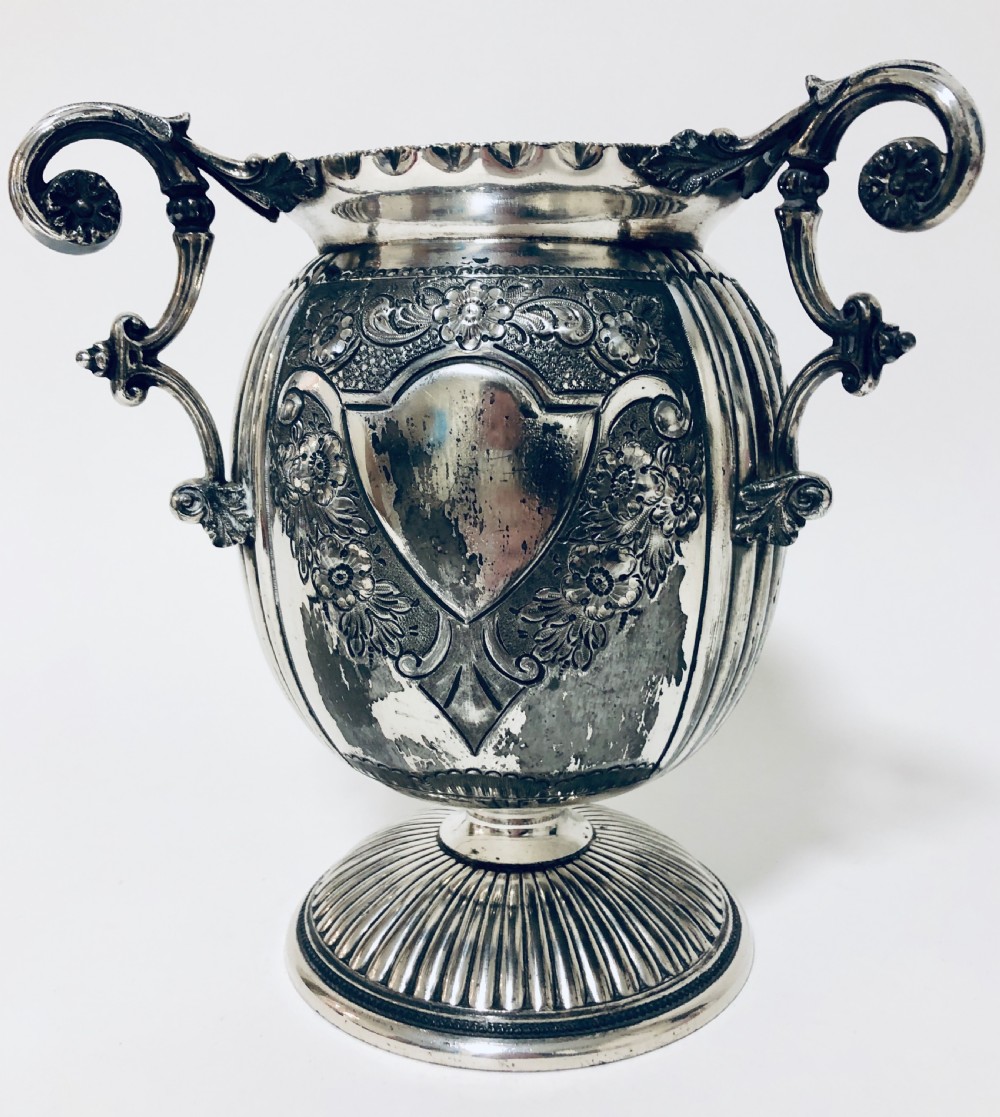 Victorian Silver Plated Evered's Oil Lamp View VII