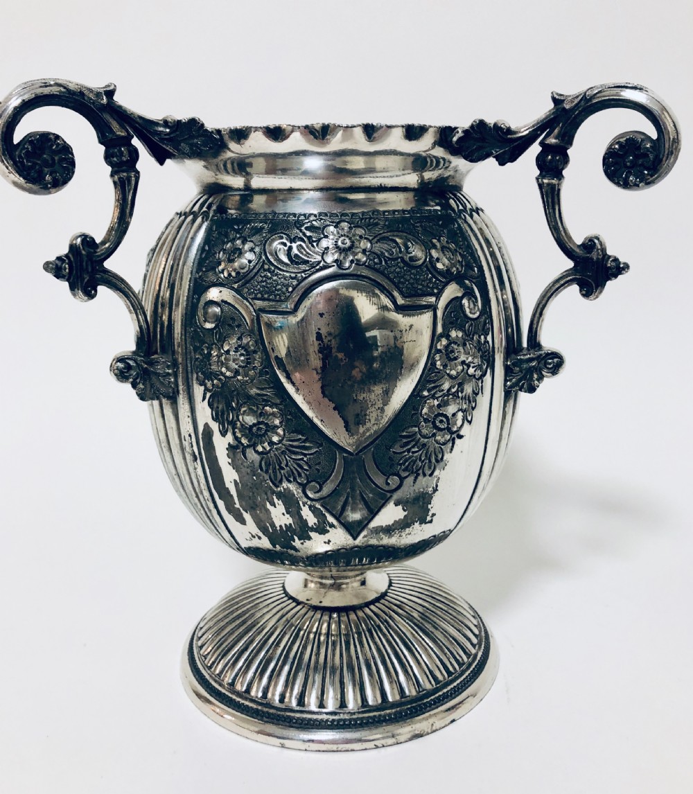 Victorian Silver Plated Evered's Oil Lamp View IX