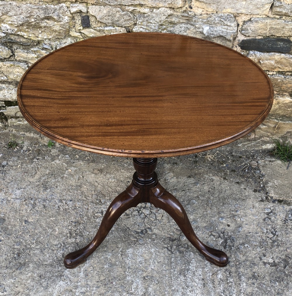 Georgian Mahogany Occasional Tilt Top Table  View II