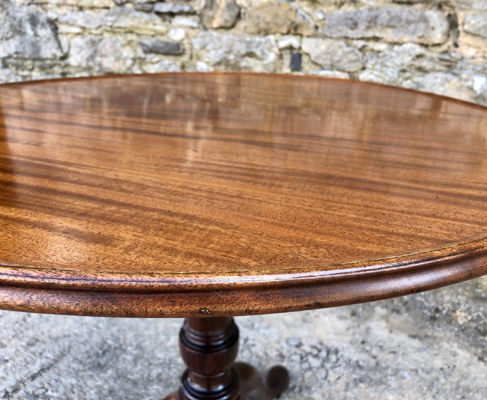 Georgian Mahogany Occasional Tilt Top Table  View IV