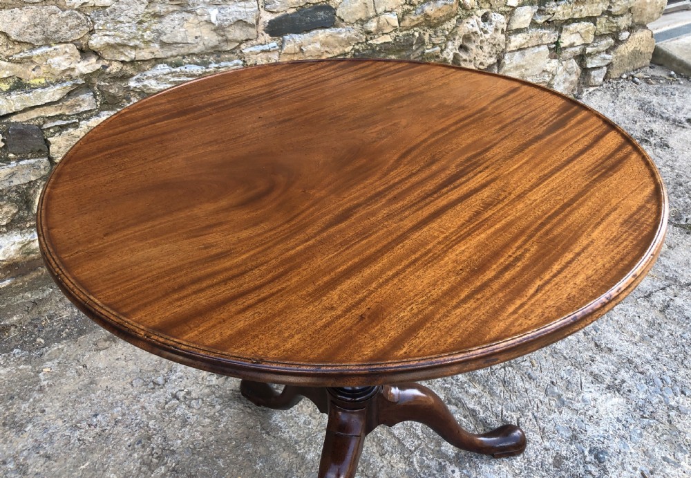 Georgian Mahogany Occasional Tilt Top Table  View VI