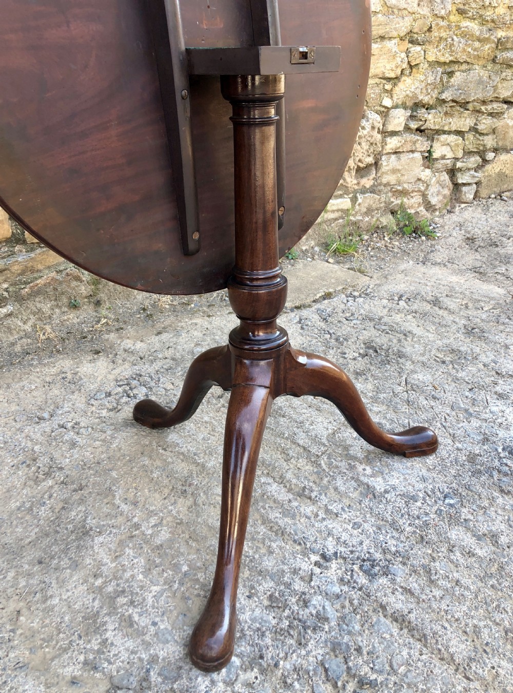 Georgian Mahogany Occasional Tilt Top Table  View VIII