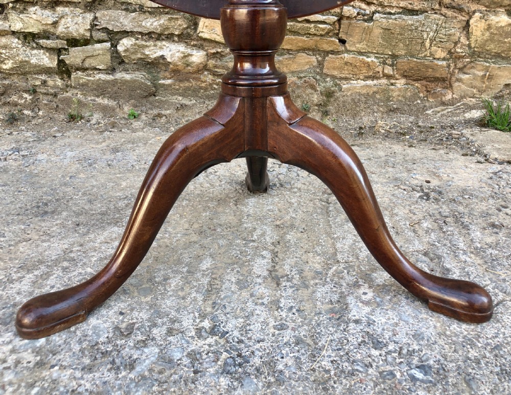 Georgian Mahogany Occasional Tilt Top Table  View IX