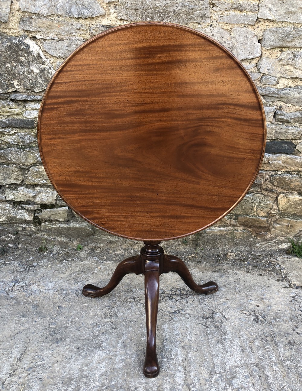 Georgian Mahogany Occasional Tilt Top Table  View XII