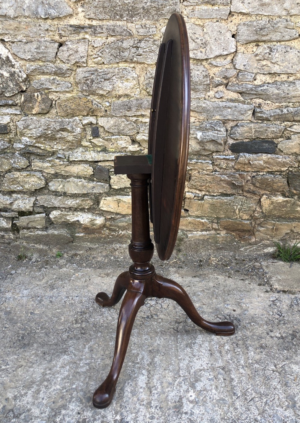Georgian Mahogany Occasional Tilt Top Table  View XIII
