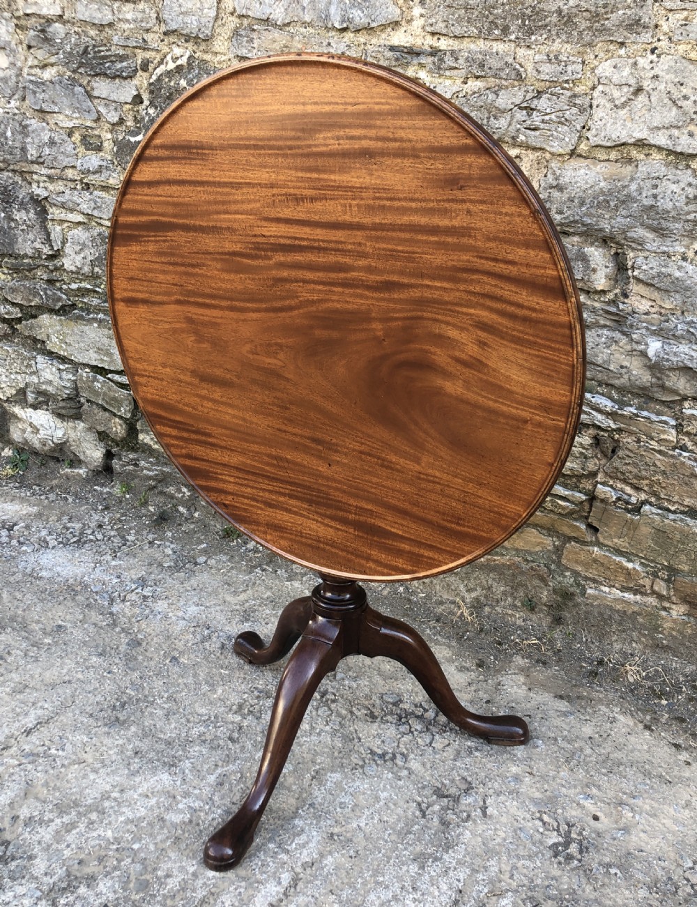 Georgian Mahogany Occasional Tilt Top Table  View XIV