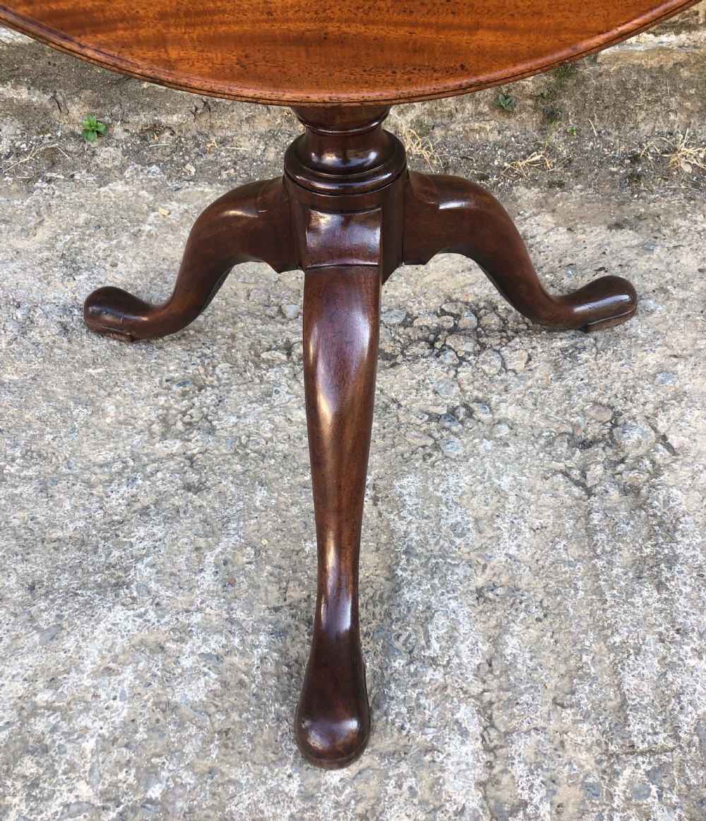 Georgian Mahogany Occasional Tilt Top Table  View XV