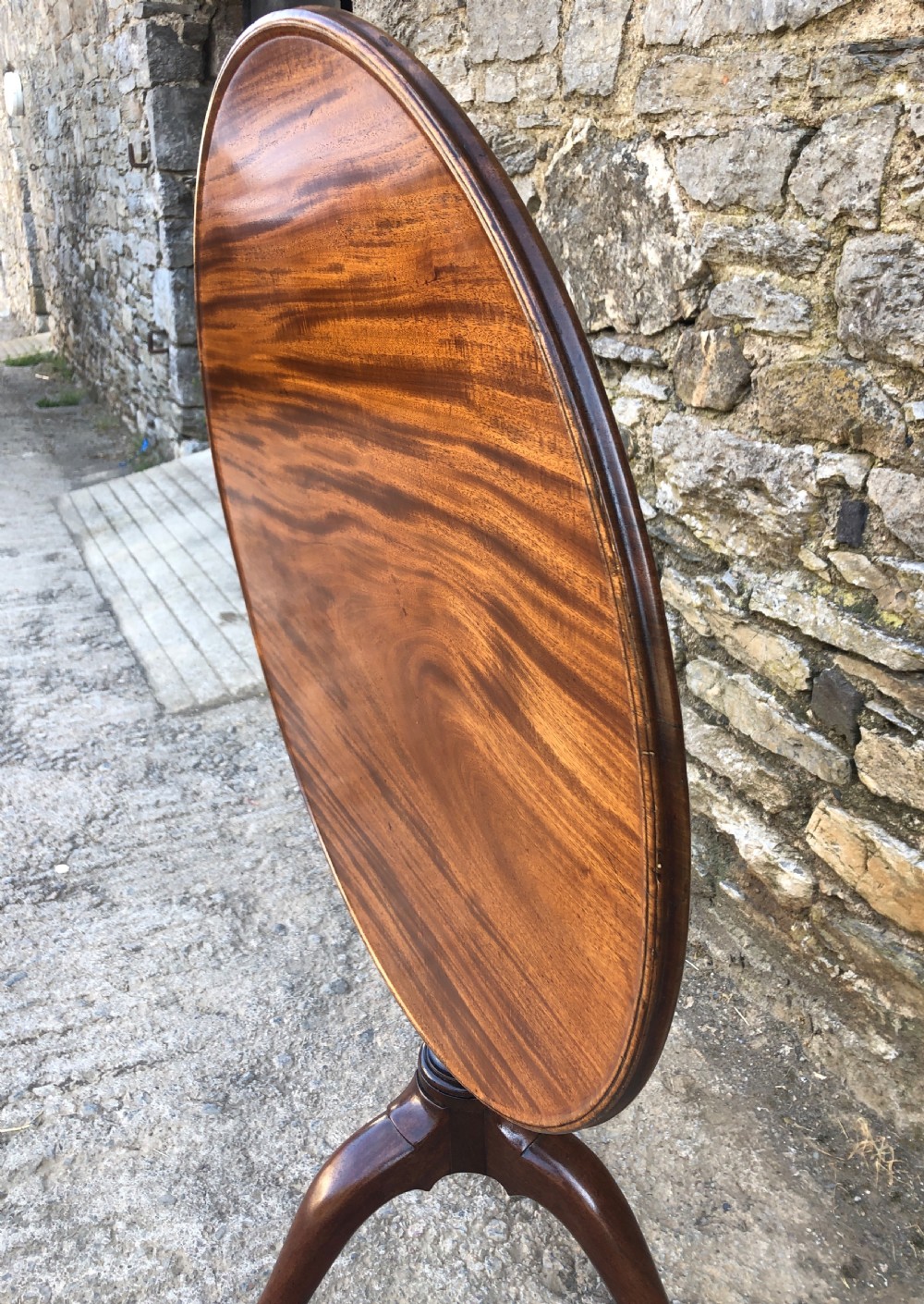 Georgian Mahogany Occasional Tilt Top Table  View XVI