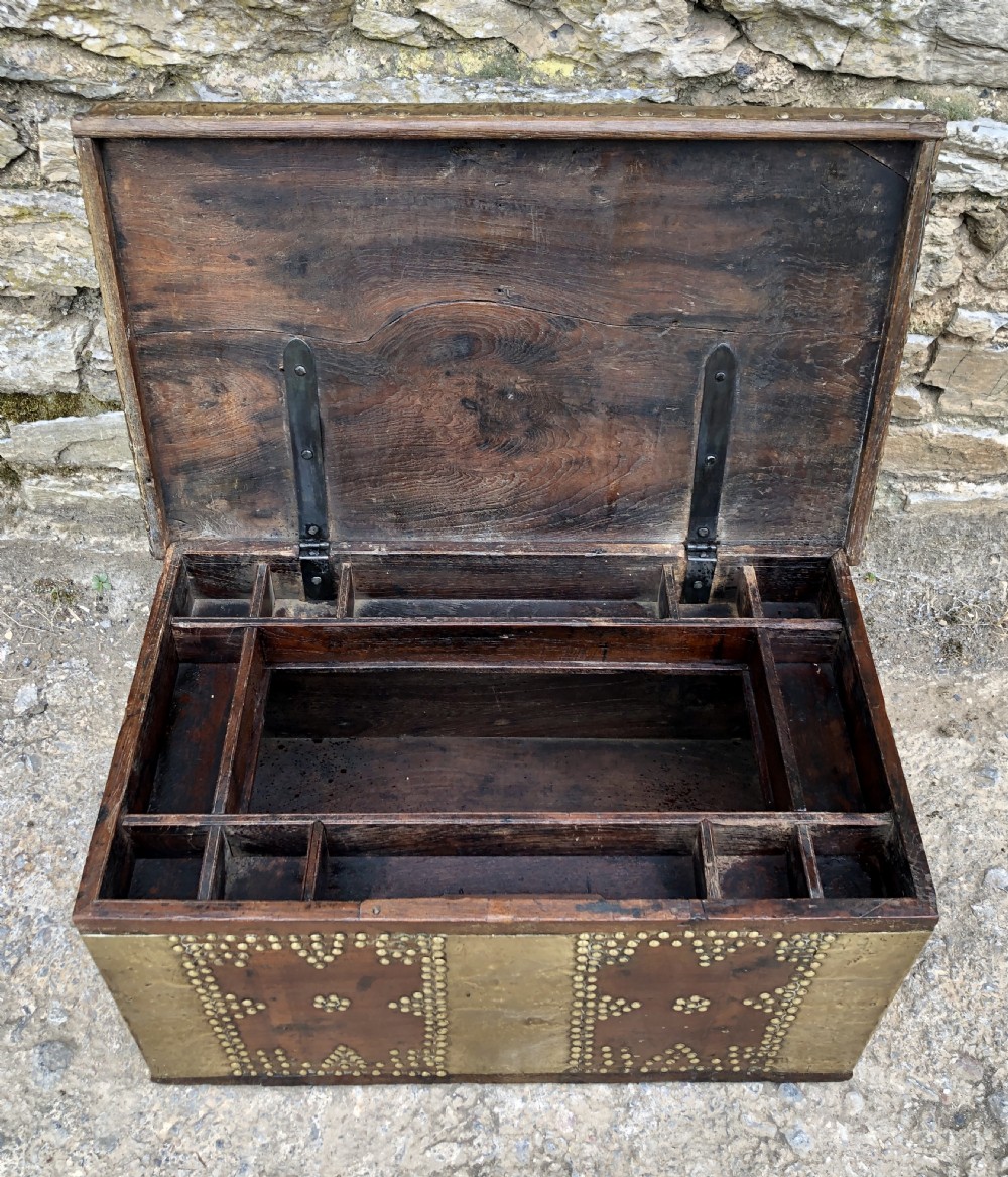 Antique Brass Studded Zanzibar Chest  View II