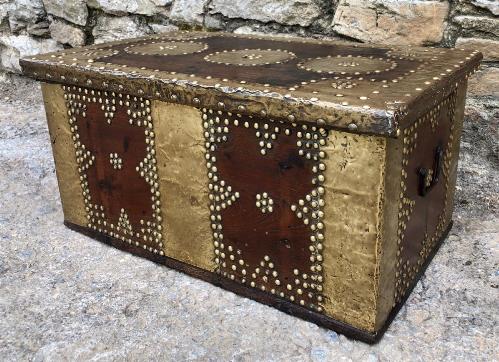 Antique Brass Studded Zanzibar Chest  View III