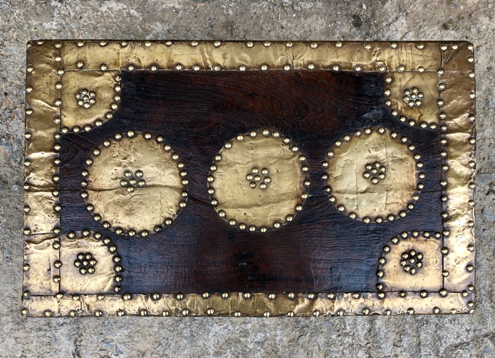Antique Brass Studded Zanzibar Chest  View IX