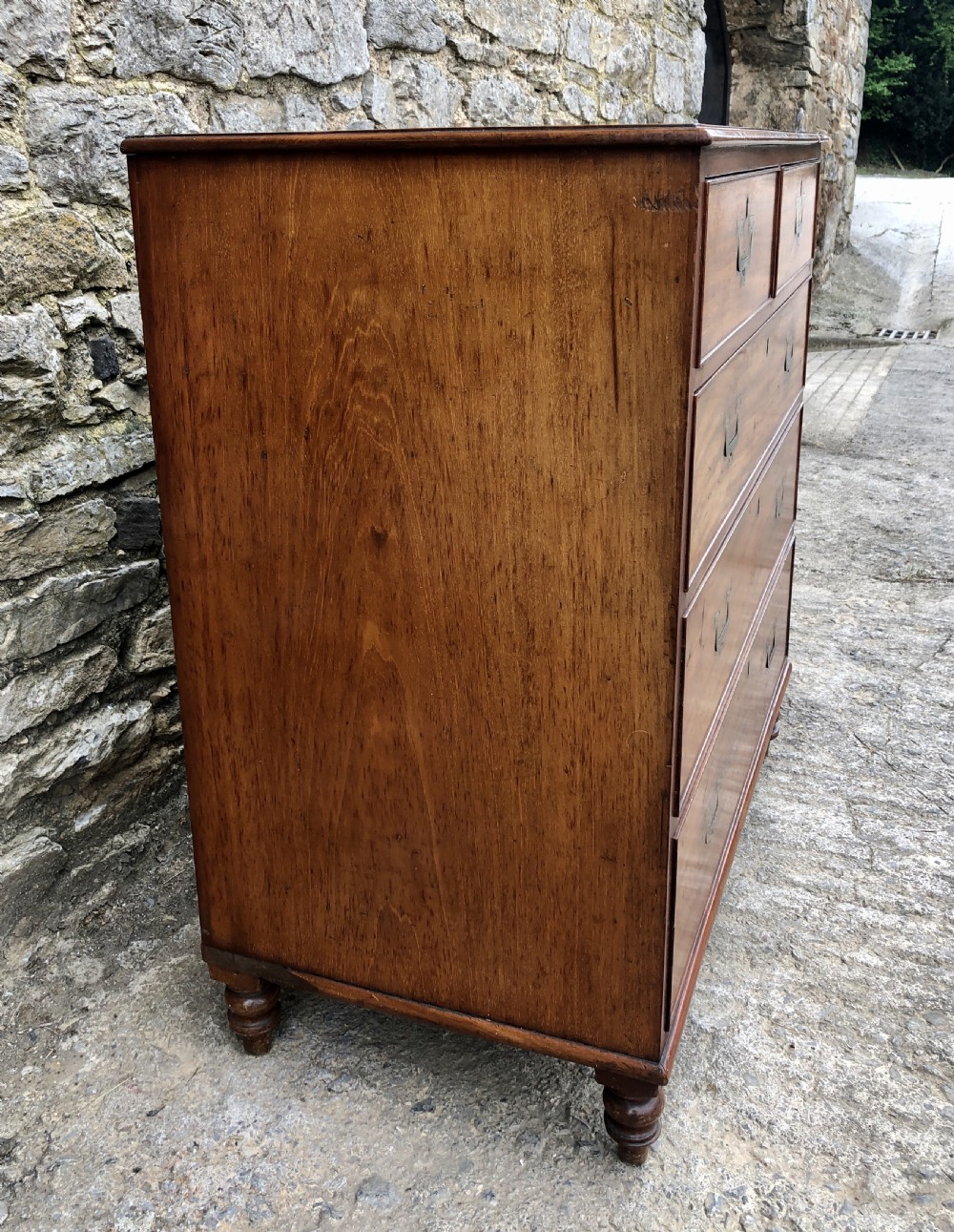 Antique Mahogany Military Campaign Chest of Drawers View IV