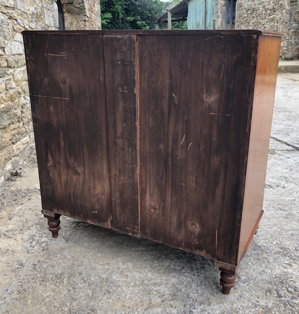 Antique Mahogany Military Campaign Chest of Drawers View IX