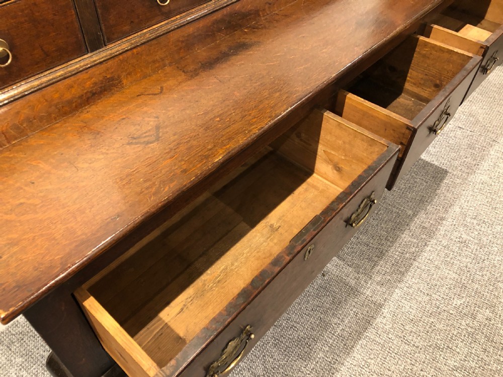 Georgian Oak Dresser Base View XI