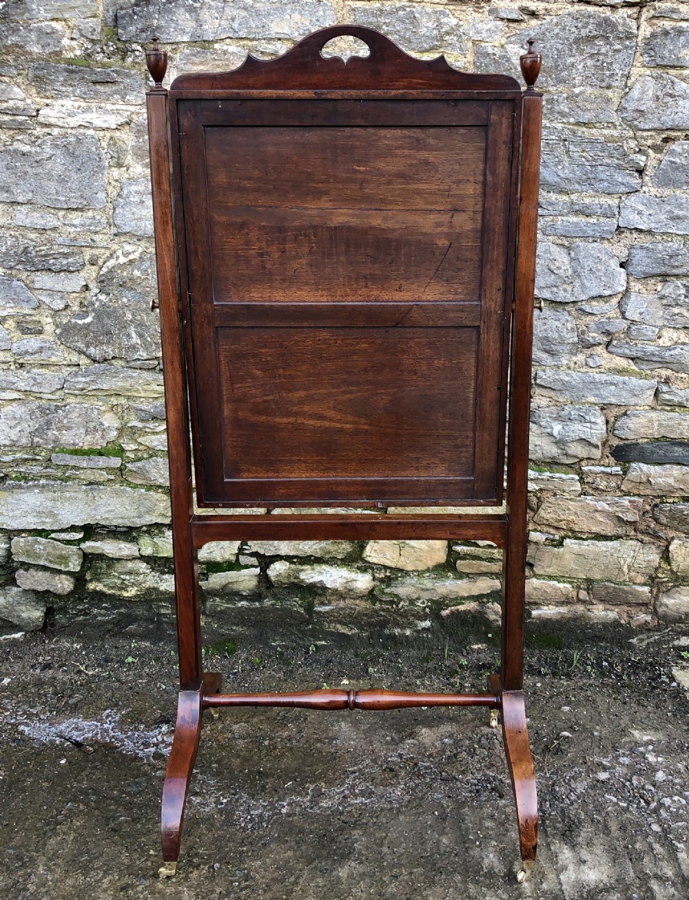 Antique Mahogany Framed Cheval Mirror View XIV