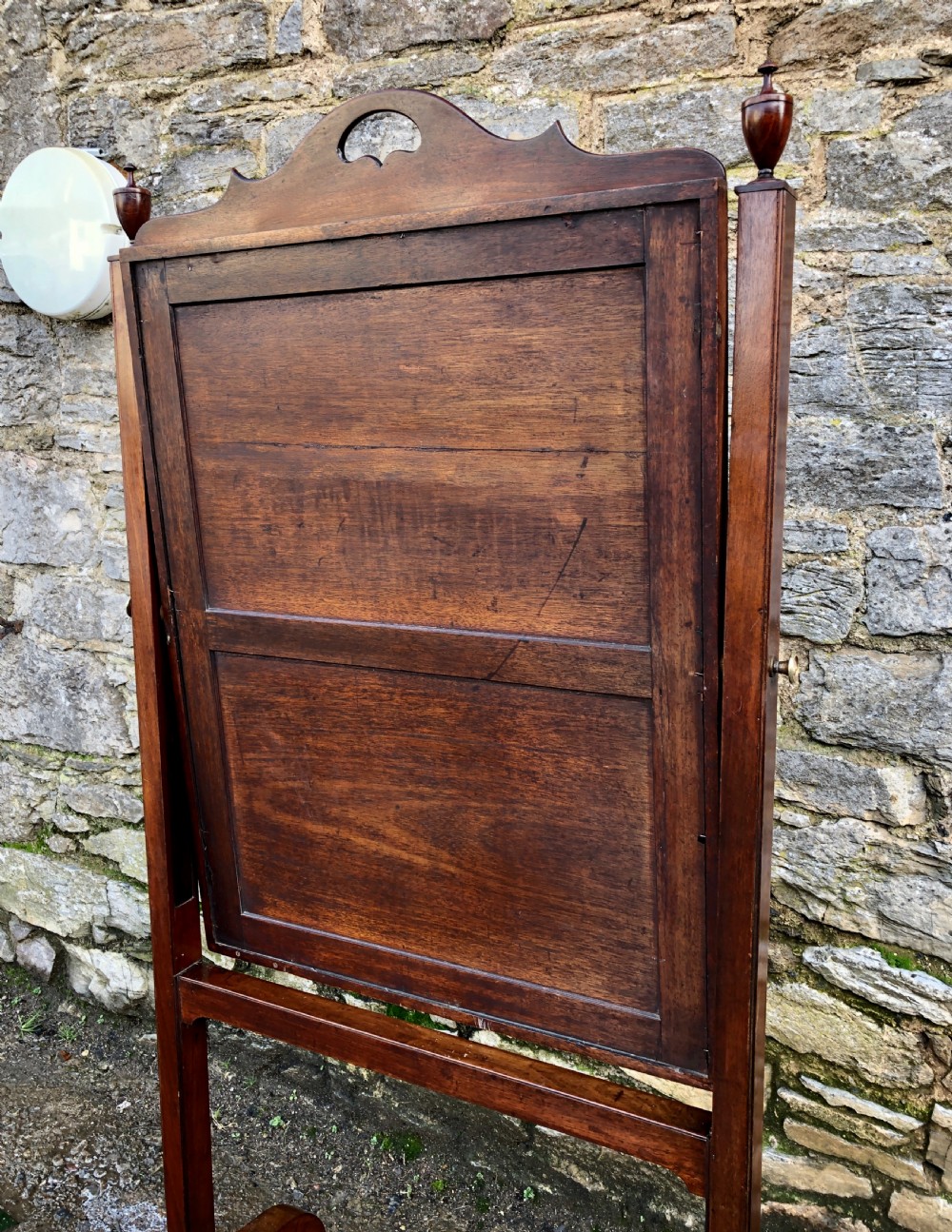 Antique Mahogany Framed Cheval Mirror View XVII