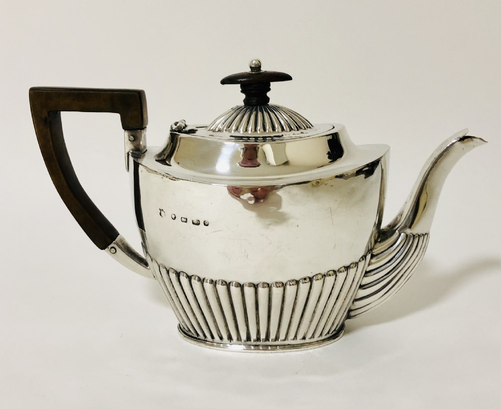 Victorian Solid Silver Teapot View II