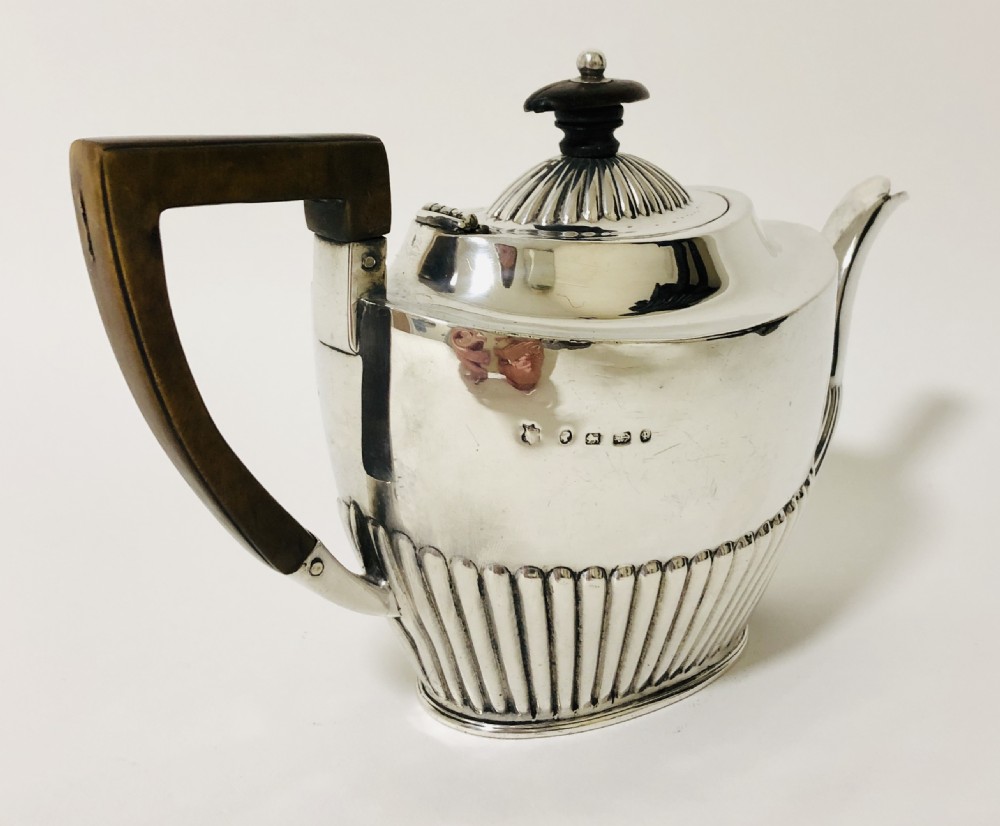 Victorian Solid Silver Teapot View IV