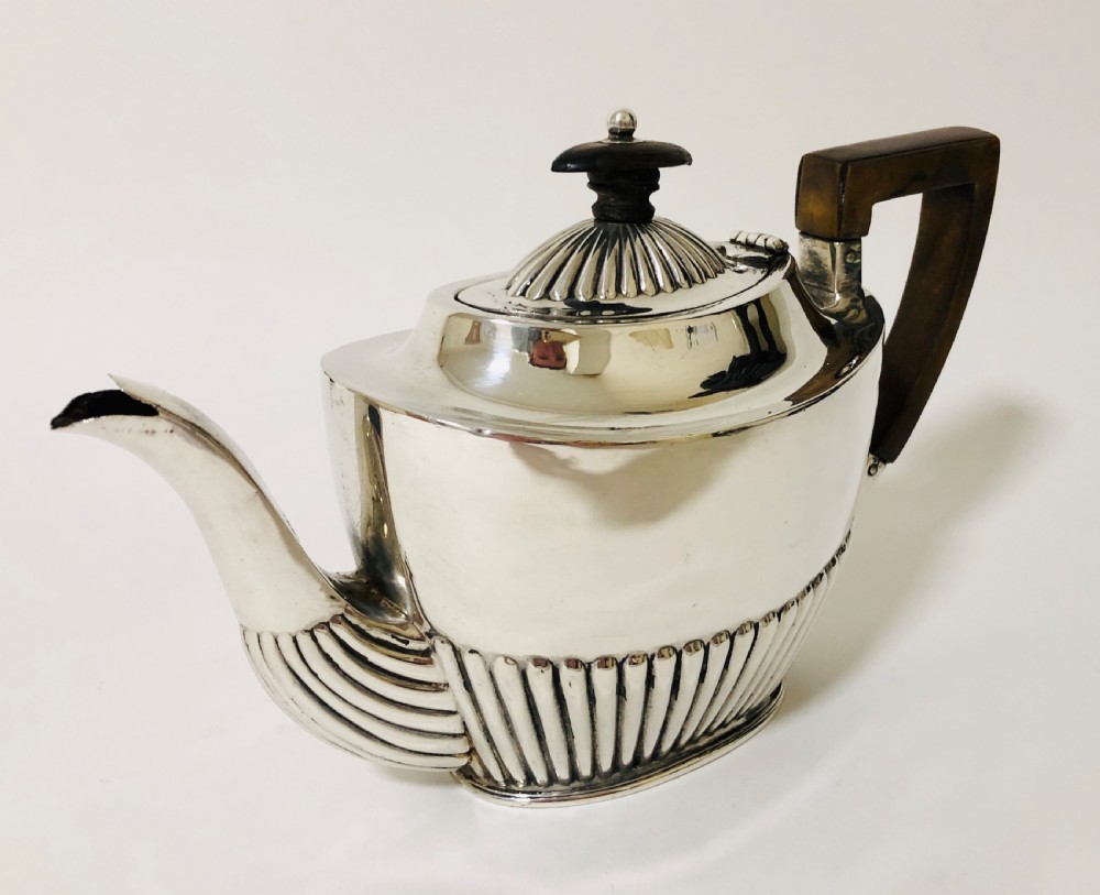 Victorian Solid Silver Teapot View IX
