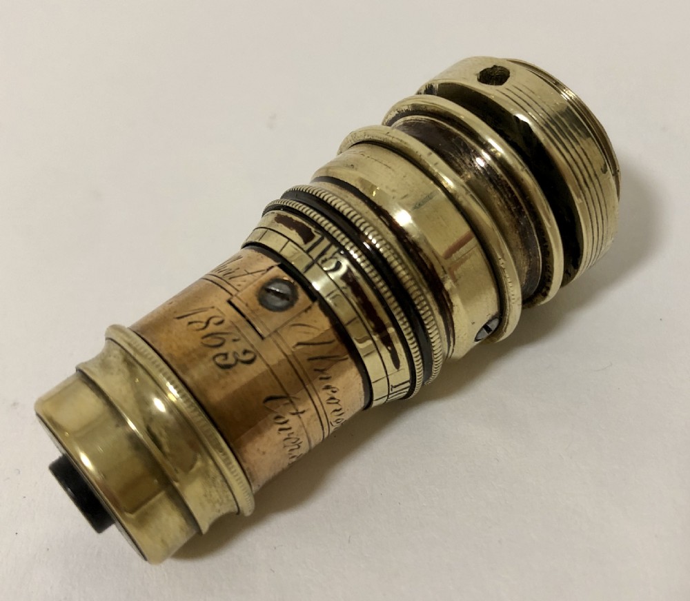 Antique Binocular Microscope by Marratt & Short View XV