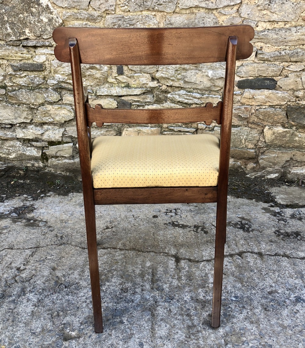 Regency Mahogany Scroll Arm Carver Chair View IV