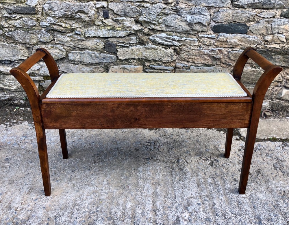 Antique Mahogany Duet Stool