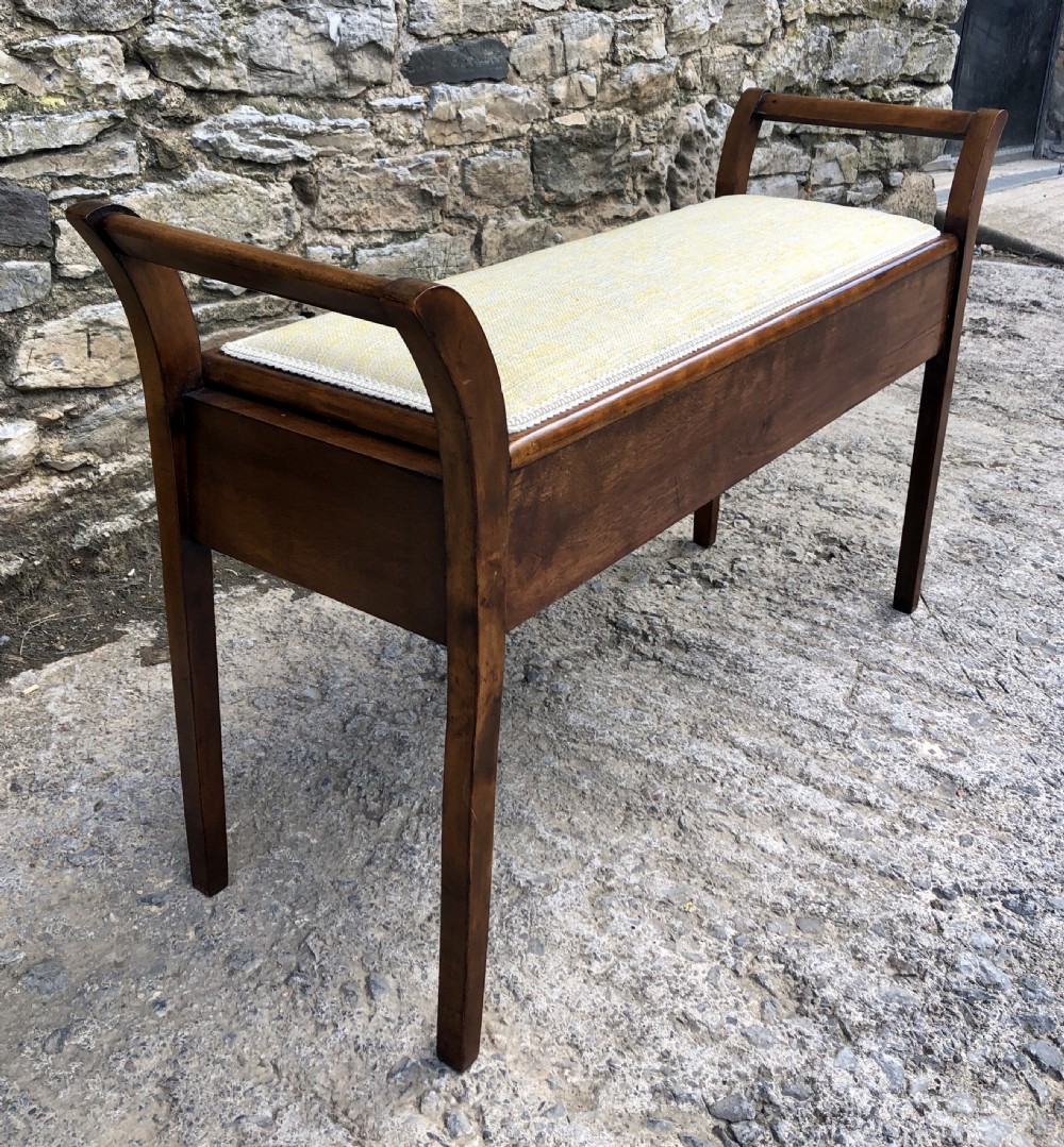 Antique Mahogany Duet Stool View III
