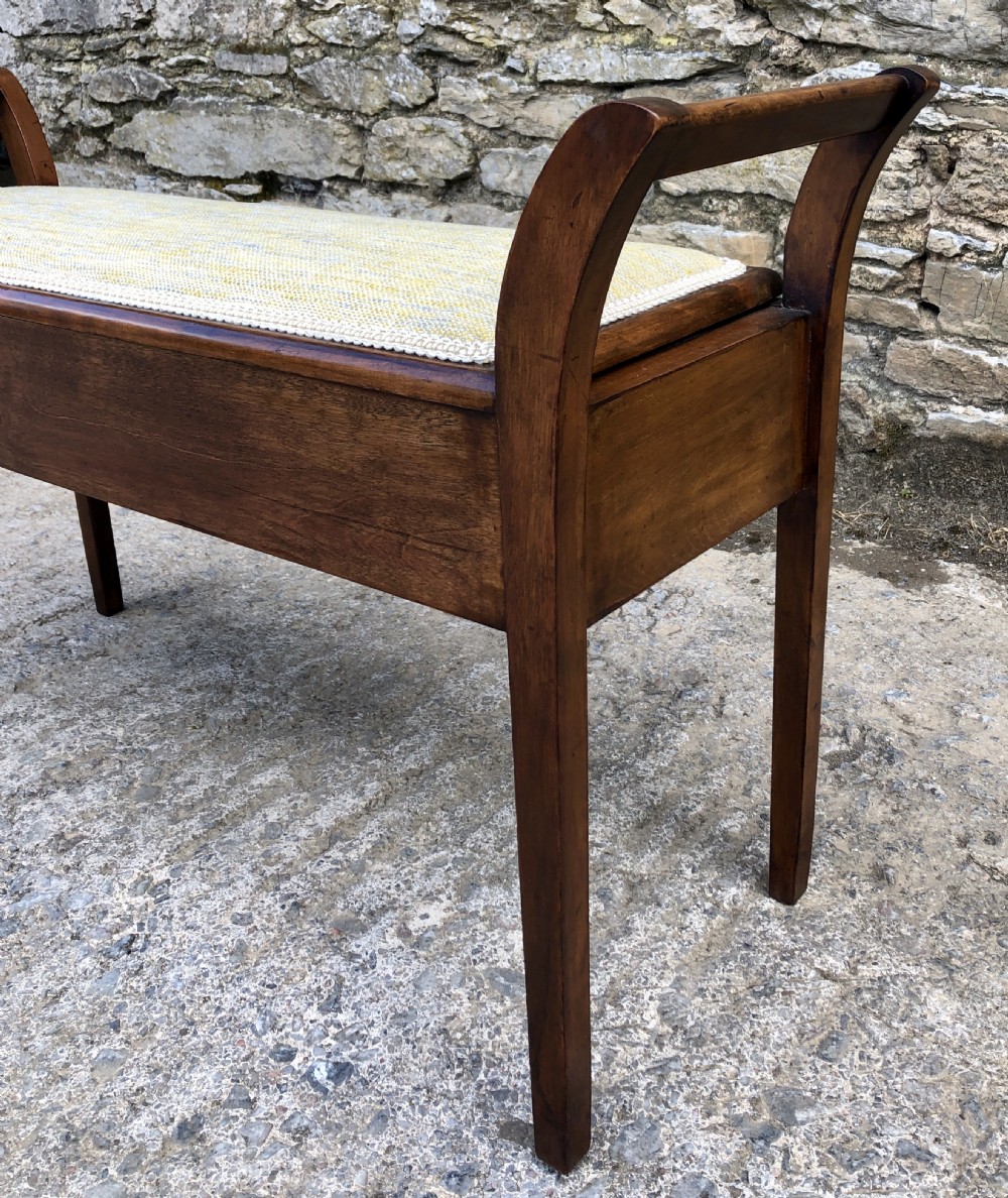 Antique Mahogany Duet Stool View VI