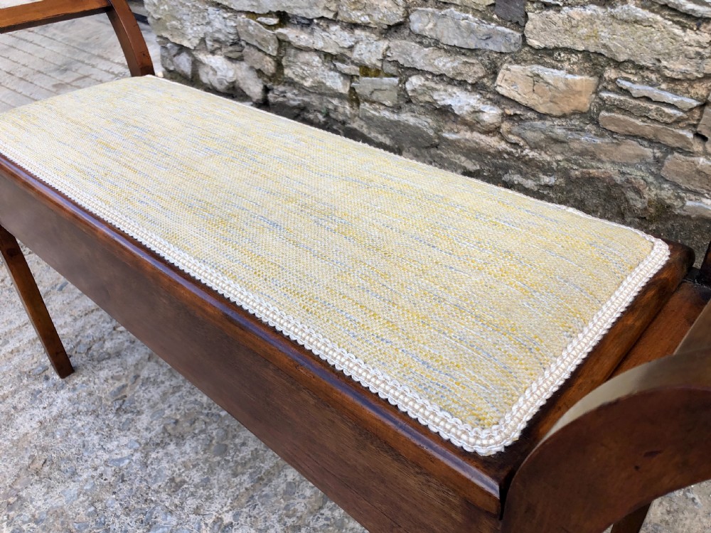 Antique Mahogany Duet Stool View VII