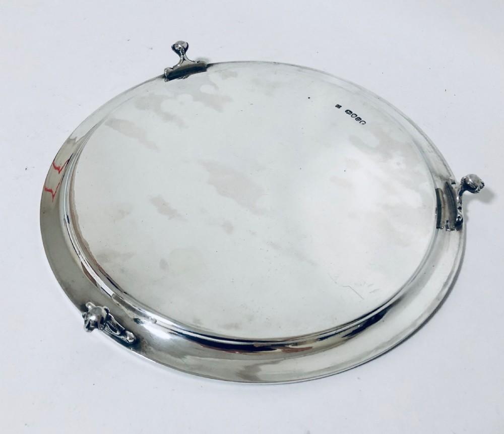 Victorian Solid Sterling Silver Salver View VIII