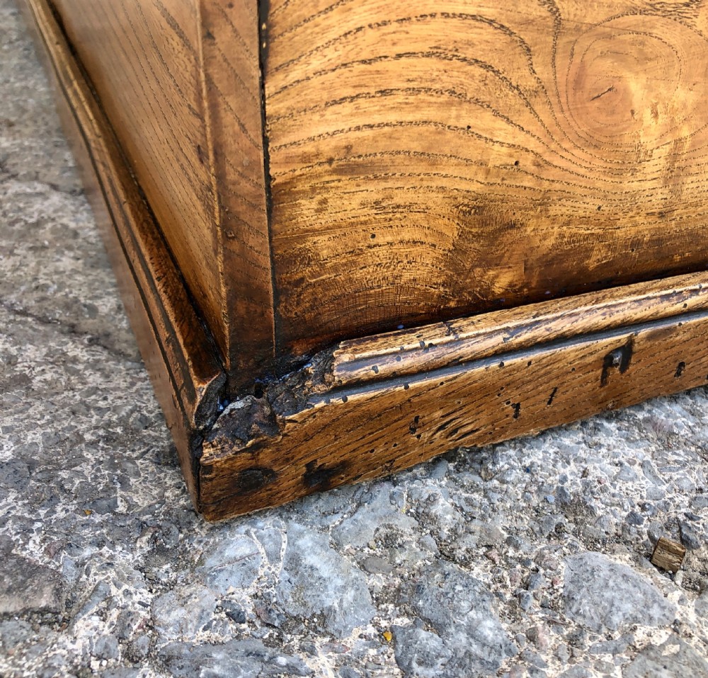 Antique Elm Blanket Box View XVI