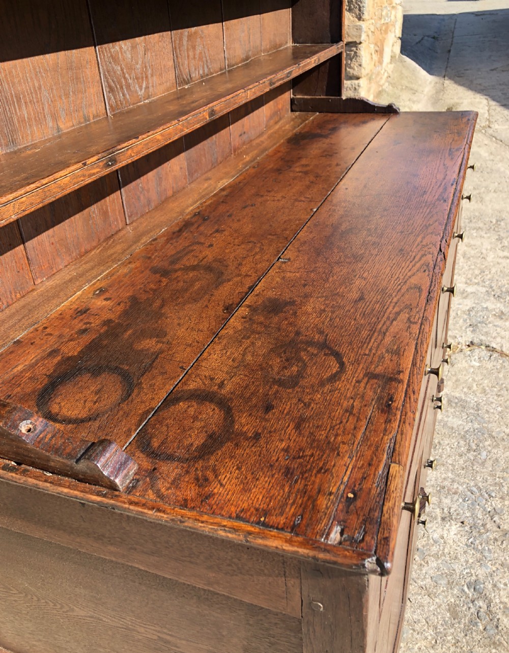 Antique Georgian Oak Dresser View VIII