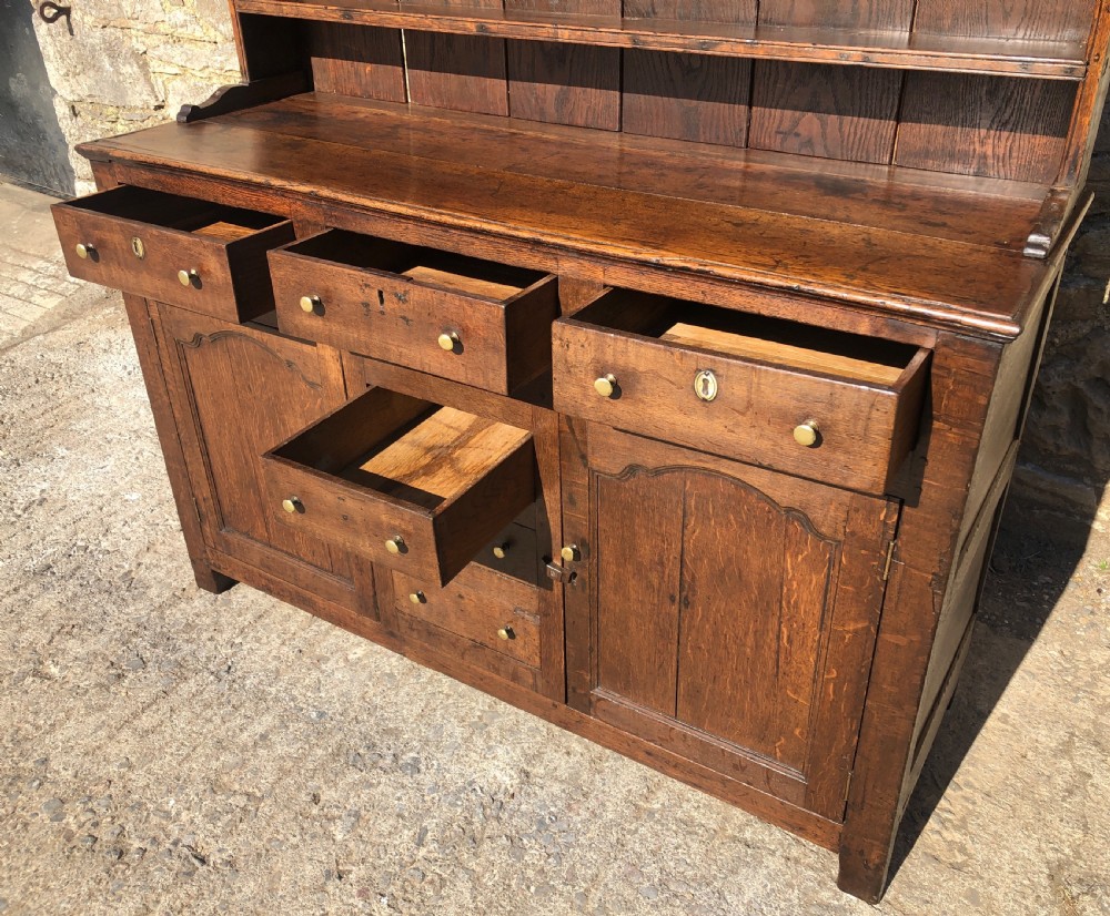 Antique Georgian Oak Dresser View XIII