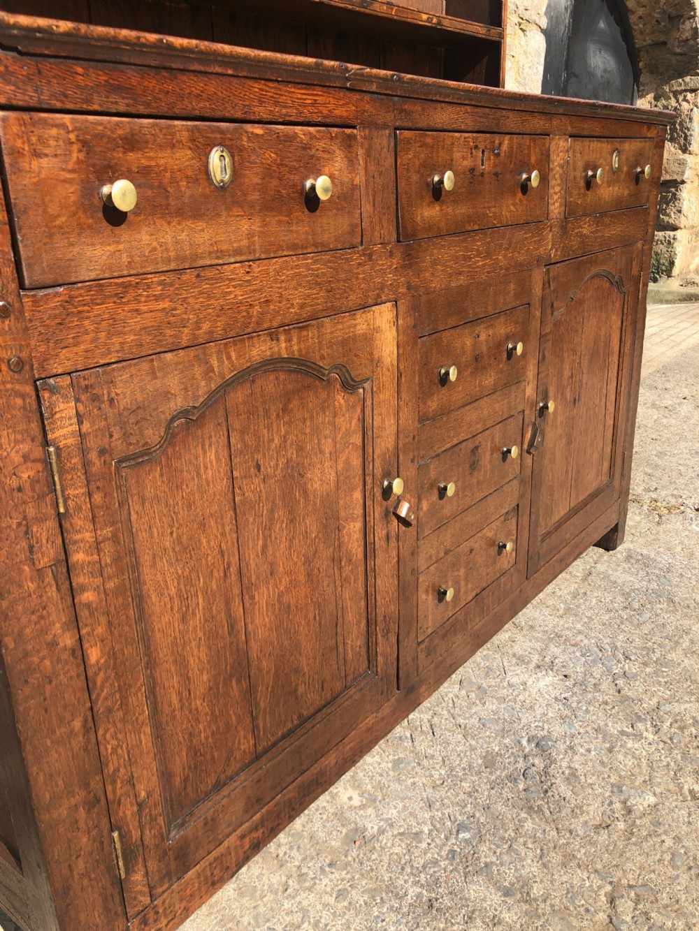 Antique Georgian Oak Dresser View XX