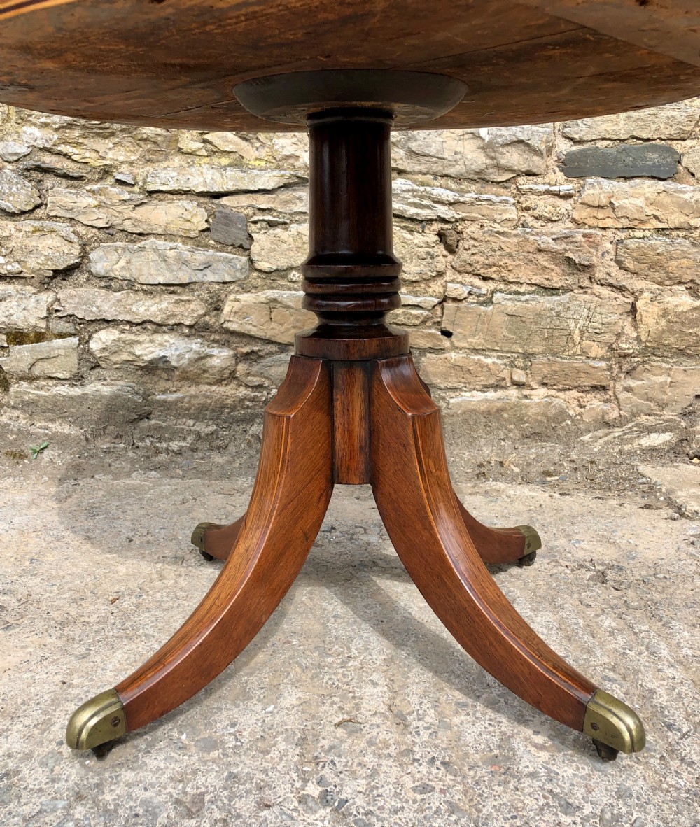 Regency Rosewood Inlaid Drum Table  View IX