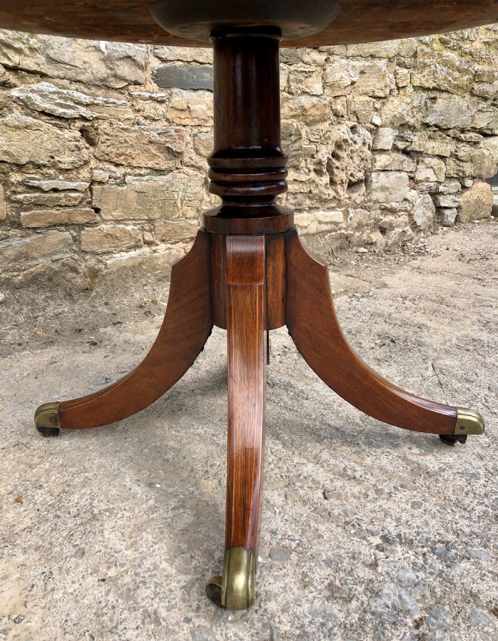 Regency Rosewood Inlaid Drum Table  View X