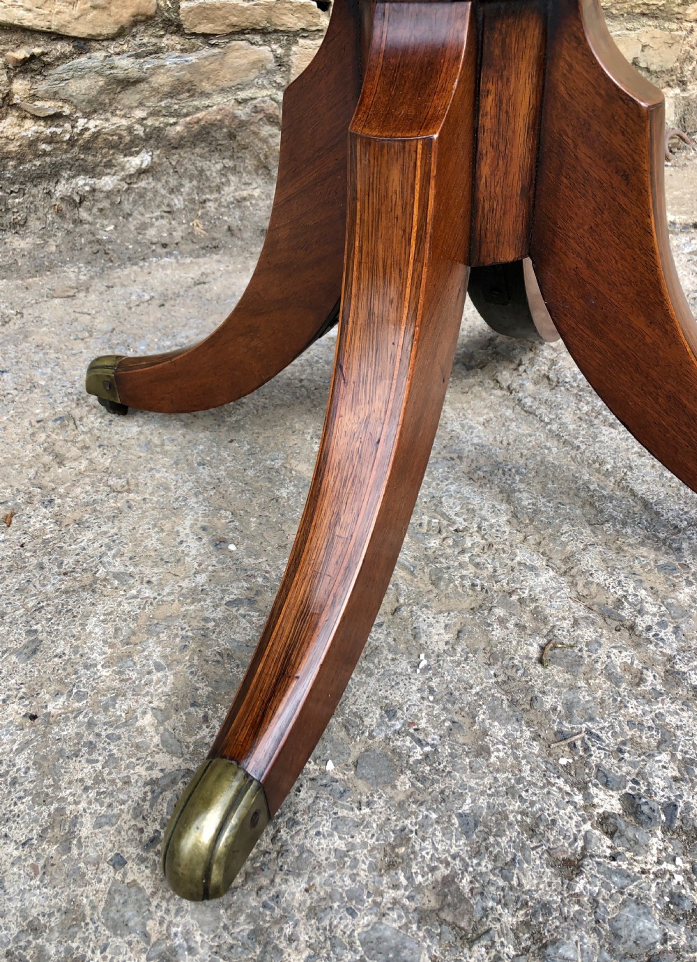 Regency Rosewood Inlaid Drum Table  View XI
