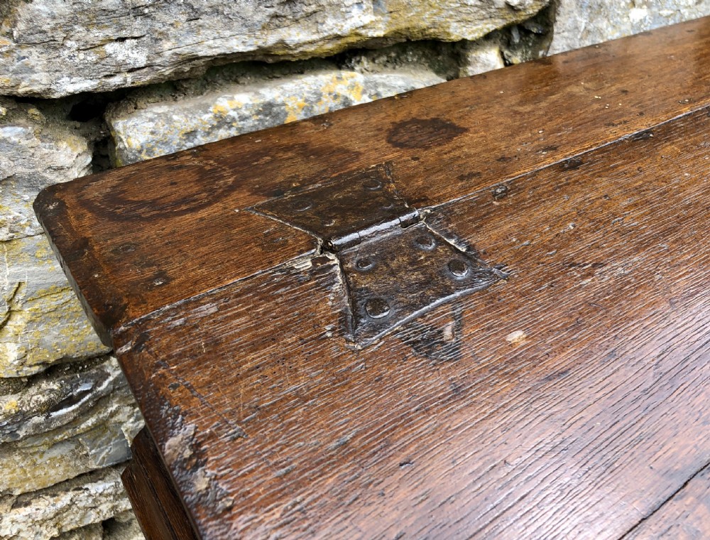 Antique Oak Clerks Desk on Stand View VII