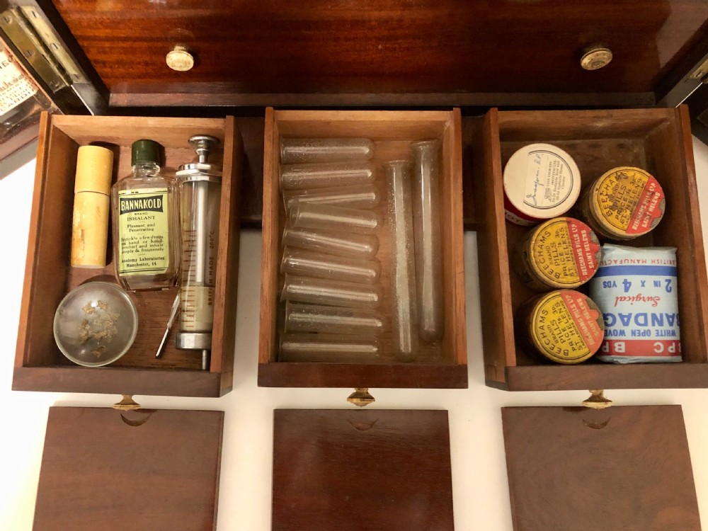 Georgian Apothecary Cabinet Box with Contents View XII