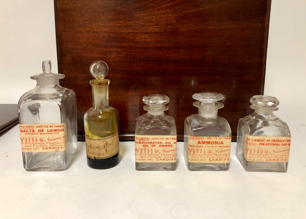 Georgian Apothecary Cabinet Box with Contents View XVIII