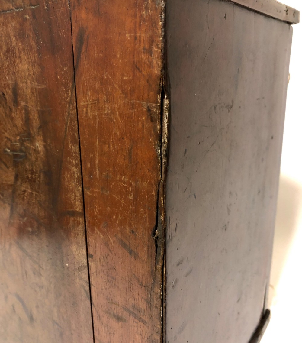 Victorian Mahogany Collectors Cabinet Drawers with Locking Door  View IX