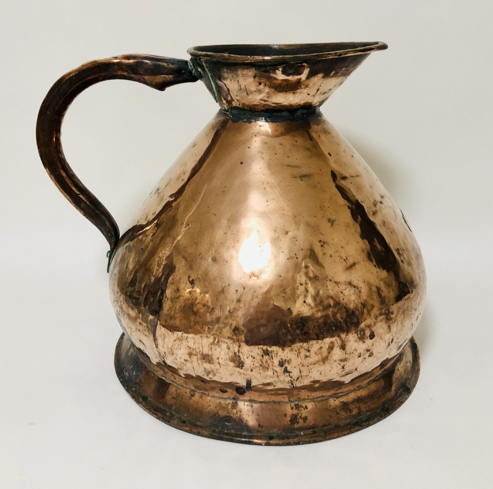 Large Georgian 3 Gallon Copper Jug