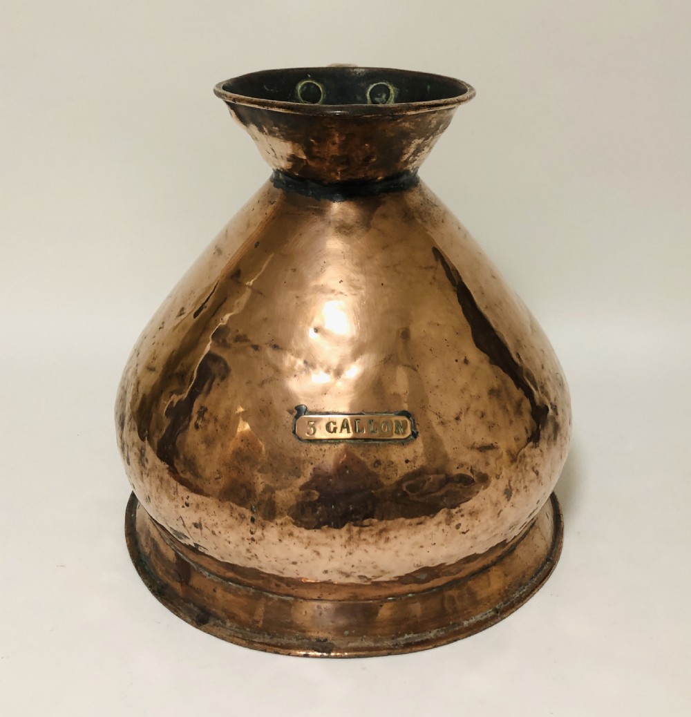 Large Georgian 3 Gallon Copper Jug View II