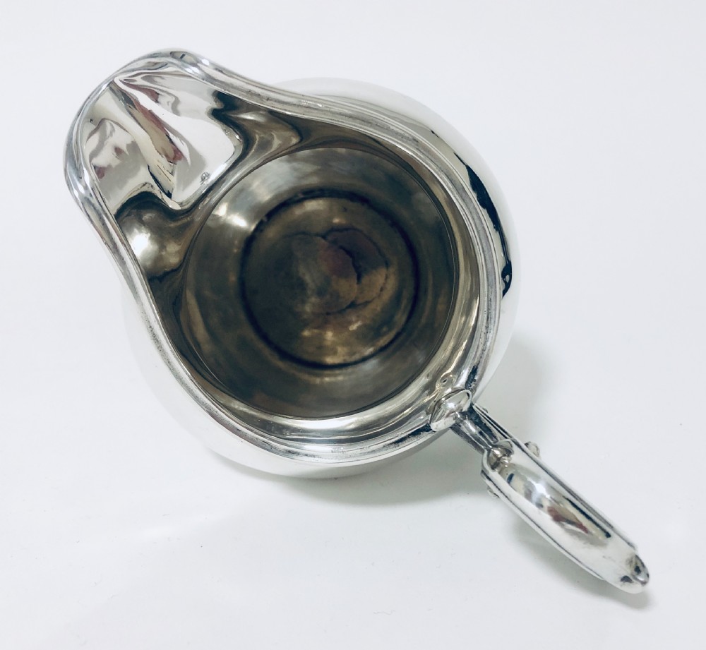 Georgian Solid Sterling Silver Milk Cream Jug View XII