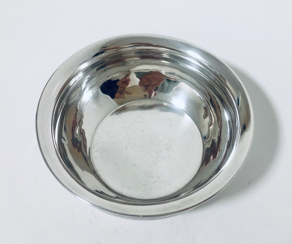 Antique Solid Sterling Silver Bowl View V